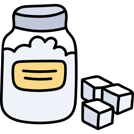 Sugar food and restaurant ingredients sugar icon