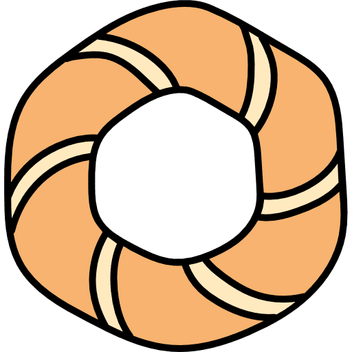 Bagel breakfast lunch food and restaurant icon