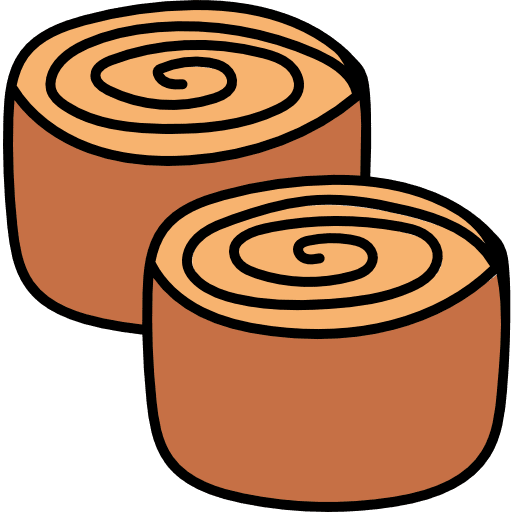 Cinnamon roll roll dessert sweet icon