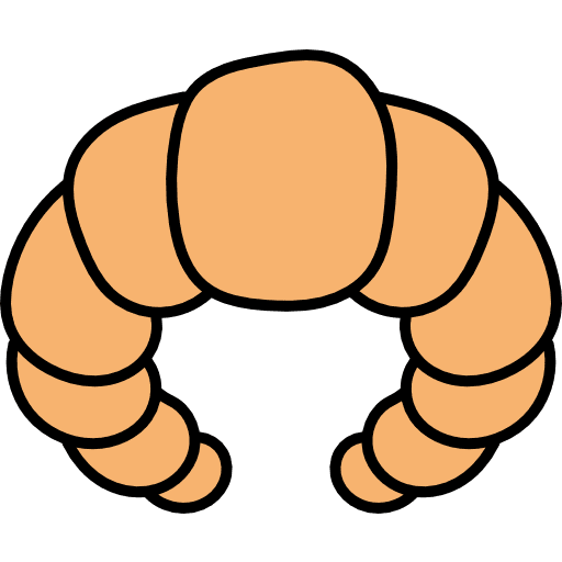 Croissant croissants baked bread icon