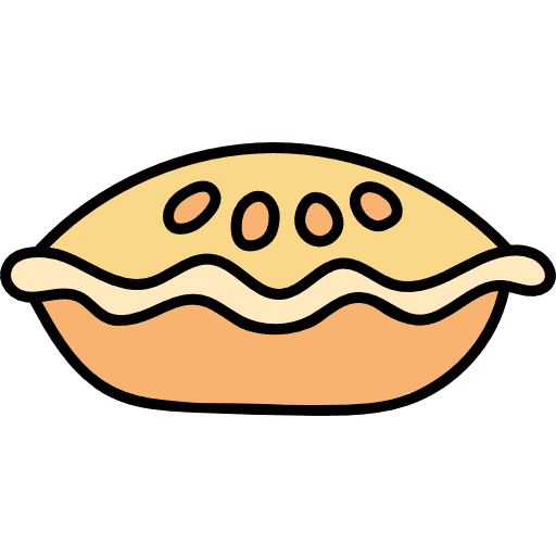 Pie sweet dessert food icon