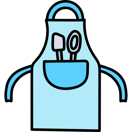 Apron kitchen cloth food and restaurant icon