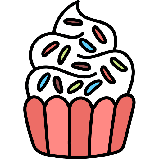 Cupcake baked bakery cupcake icon