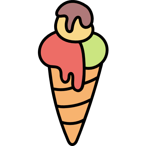 Ice cream sweet cone ice cream icon