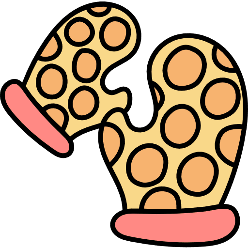 Oven glove oven glove food and restaurant hot icon