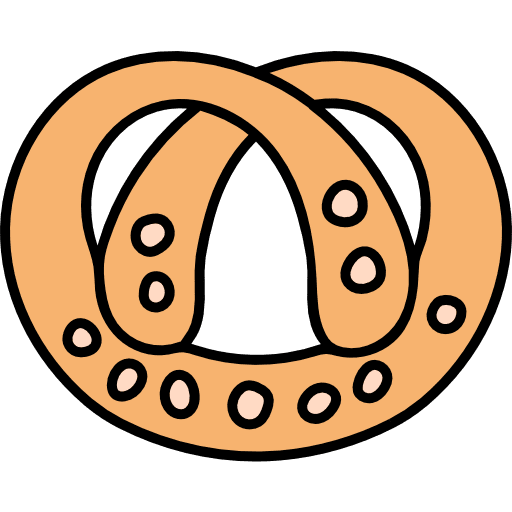 Pretzel nutrition food food and restaurant icon