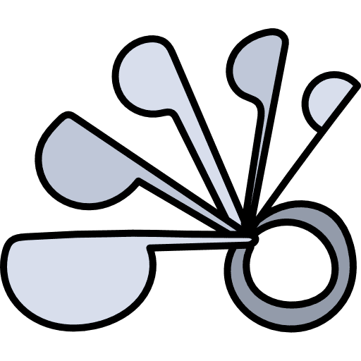 Spoon food and restaurant spoons measure icon