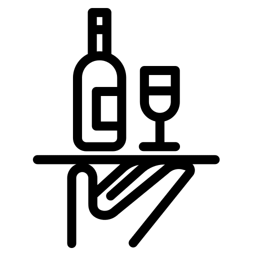 Bar service avatar food and restaurant wine icon