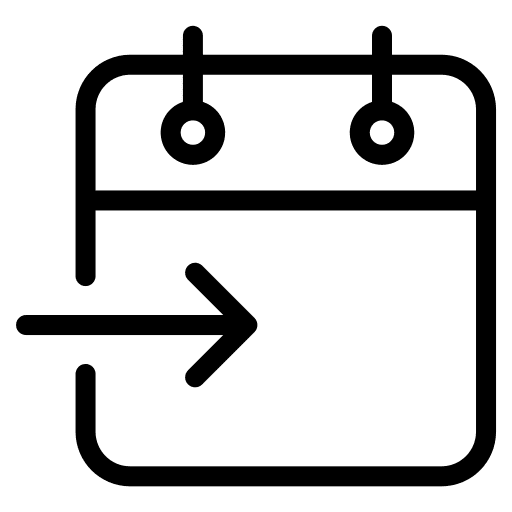 Check in right arrow agenda check in icon