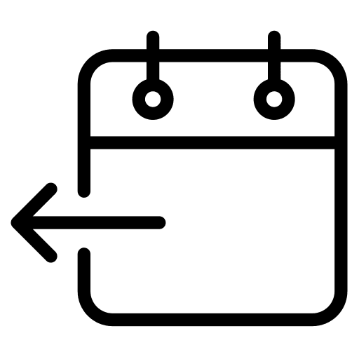 Check out travel calendar time and date icon