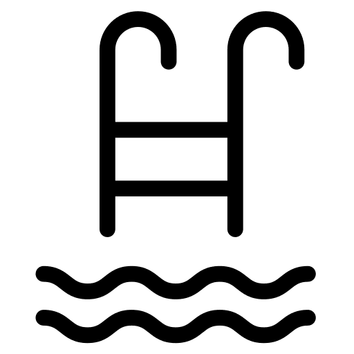 Swimming pool holidays sports and competition water icon