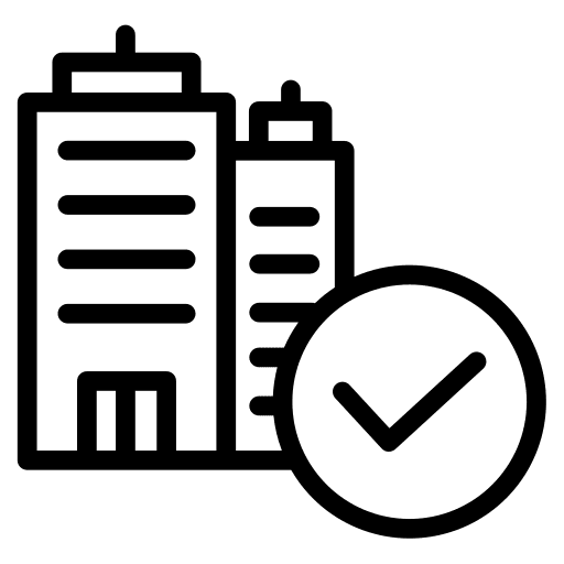 Verified star architecture and city architecture icon