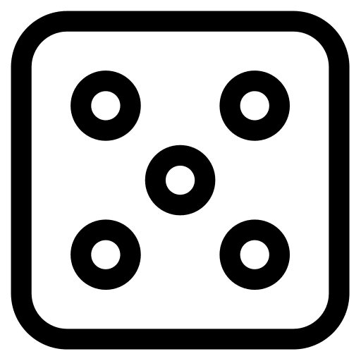 Die random luck gaming icon