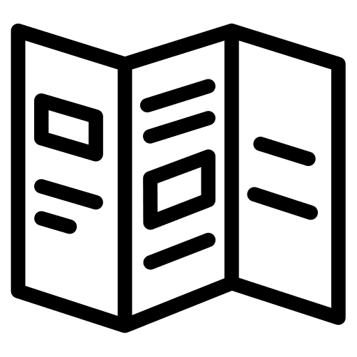 Menu print products paper food and restaurant icon