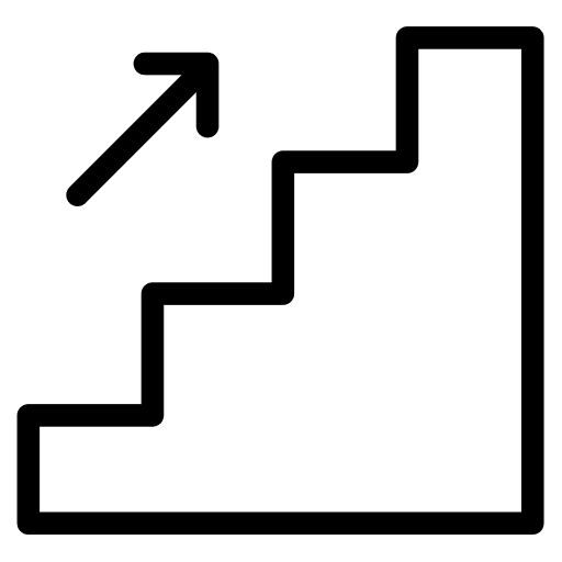 Stairs goal objective career icon