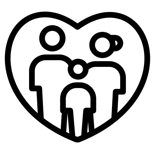 Family son people three icon