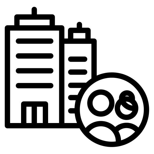 Hotel vacations trip buildings icon