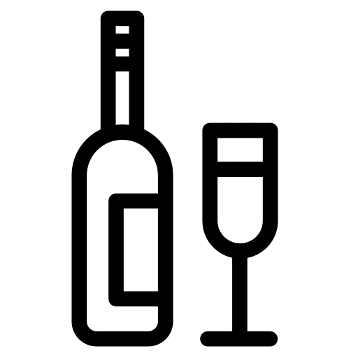 Wine beverage bottle wine bottle icon