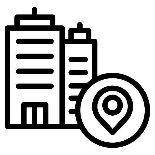 Address maps and location maps location pin icon