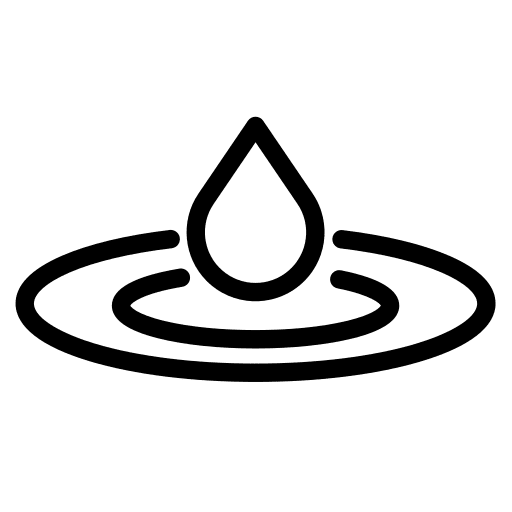 Drop waves rain nature icon