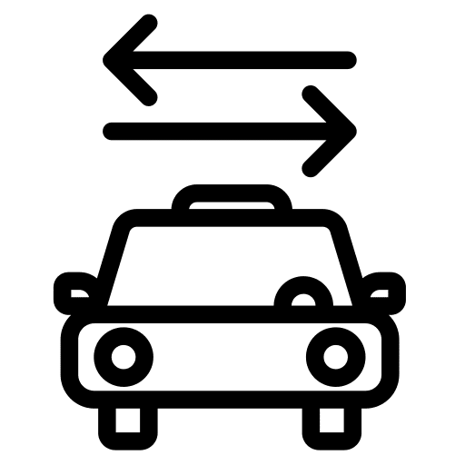 Taxi transport car holidays icon