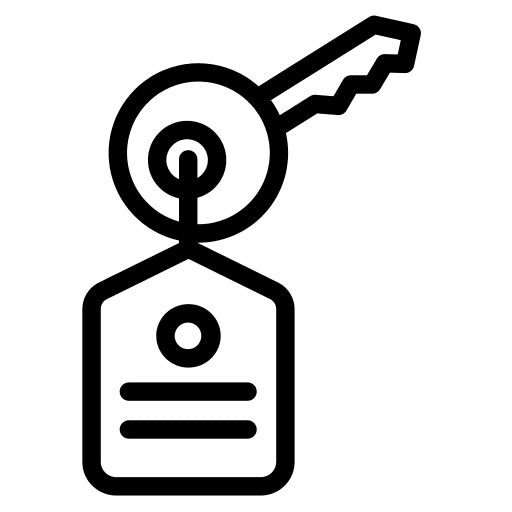 Room key access holidays security icon