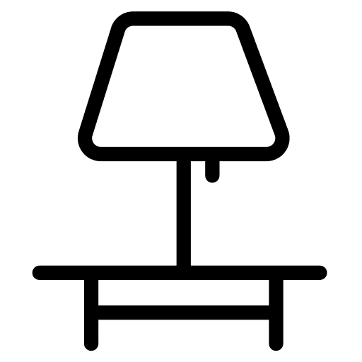 Table lamp furniture and household technology electricity icon