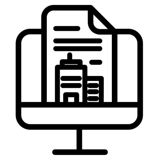 Website real estate website electronic icon