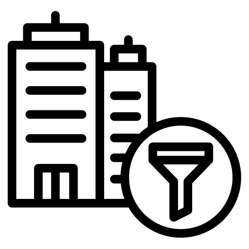 Hotel bed and breakfast filter miscellaneous icon