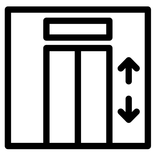 Lift transportation symbol construction and tools icon