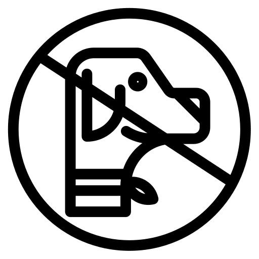 No pets not allowed forbidden no pets icon