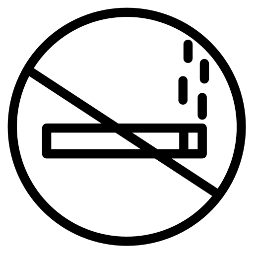 No smoking prohibition no smoking signaling icon