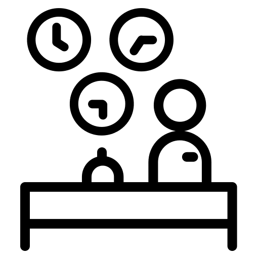 Reception desk info front desk information icon