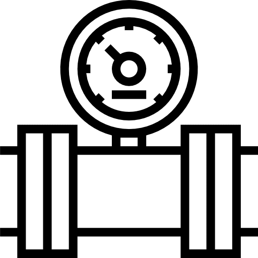 Gauge dial construction and tools pressure icon