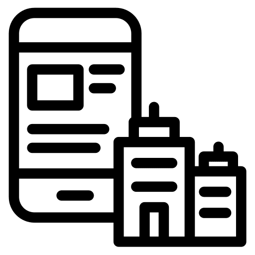 Review real estate hotel properties icon