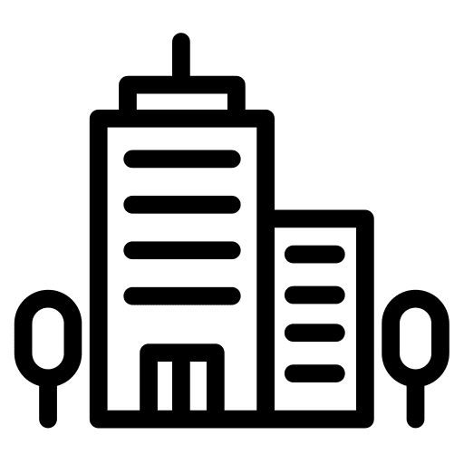 Skyscraper city urban downtown icon