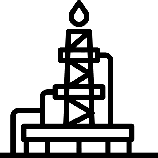 Drilling rig energy building tower icon Drilling rig energy building tower icon