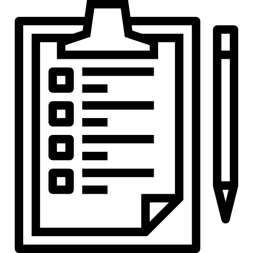 Clipboard check file list icon Clipboard check file list icon