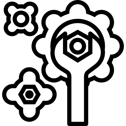 Cogwheel profession cogwheel wrench icon Cogwheel profession cogwheel wrench icon