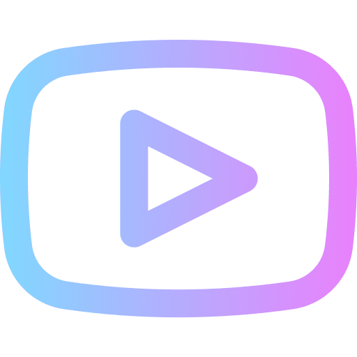 Youtube social media logotype youtube icon