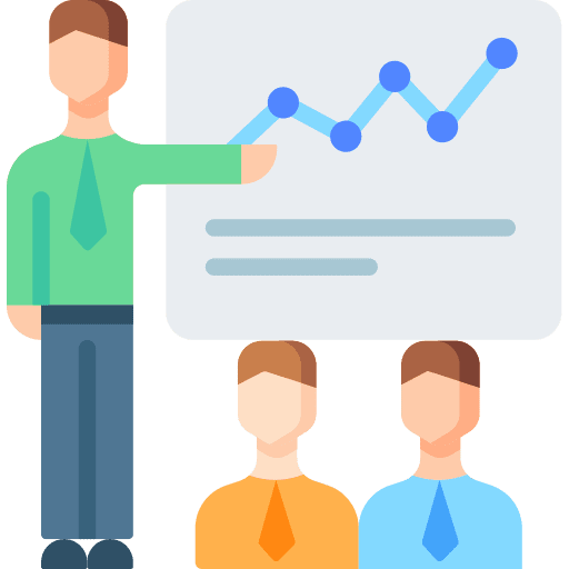 Presentation lecture training people icon Presentation lecture training people icon