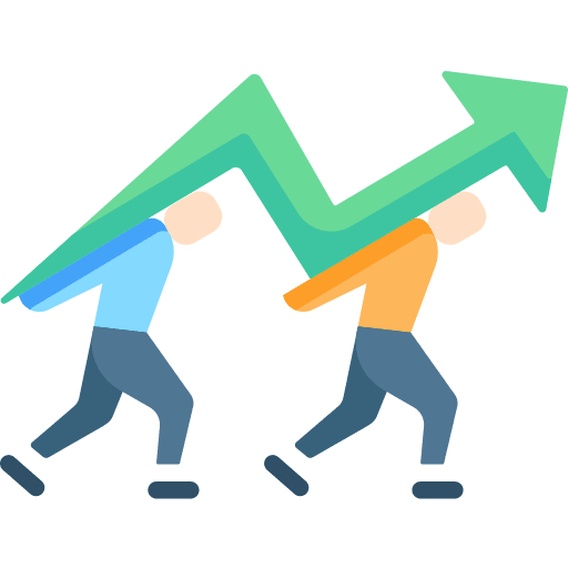 Team support teamwork partnership support icon