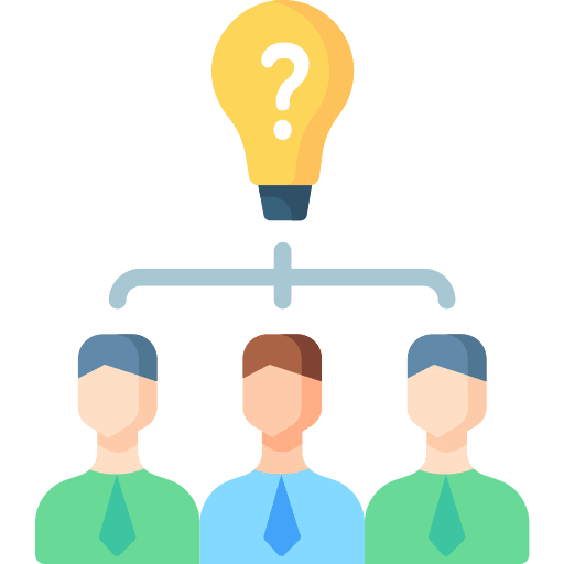 Idea employee partner business and finance icon Idea employee partner business and finance icon