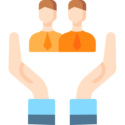 Team hands and gestures business and finance business icon Team hands and gestures business and finance business icon