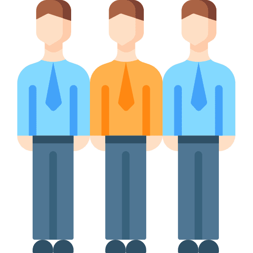 Team member working link people icon Team member working link people icon