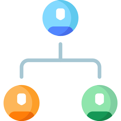 Team people hierarchical structure structure icon Team people hierarchical structure structure icon