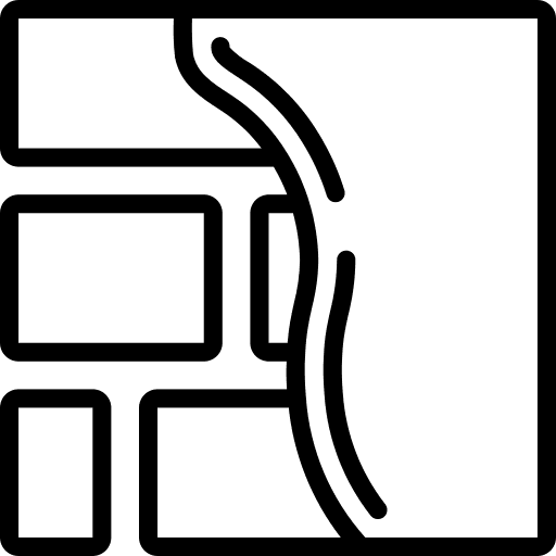 Brickwall stone bricks firewall icon