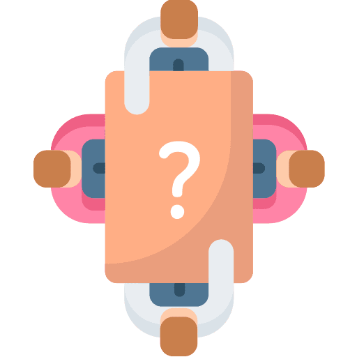 Meeting table members group icon Meeting table members group icon