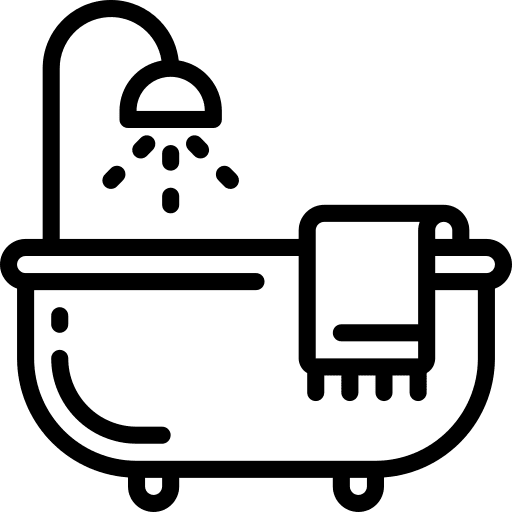 Bathtub hygiene bath hygienic icon