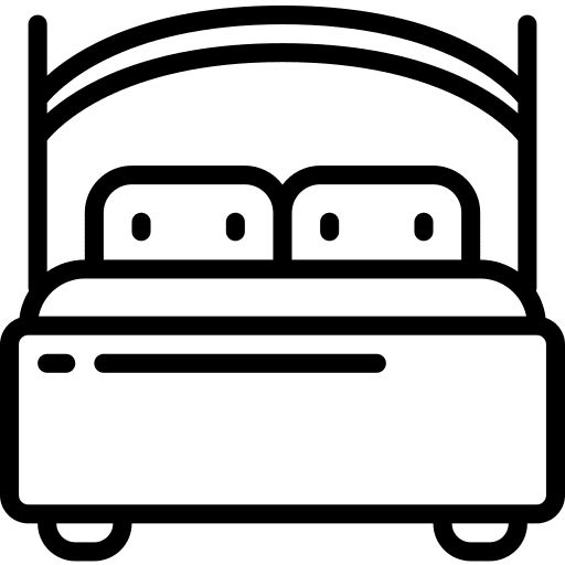 Bed sleep beds bedroom icon